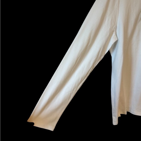 NWT  WHITE MOCK TURTLENECK TOP PLUS 2X         #W - Picture 2 of 4